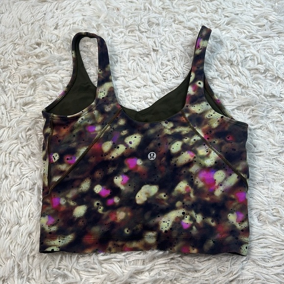 Lululemon Align Tank Top Radial Tie Dye Mauve Grey Multi - Picture 2 of 4